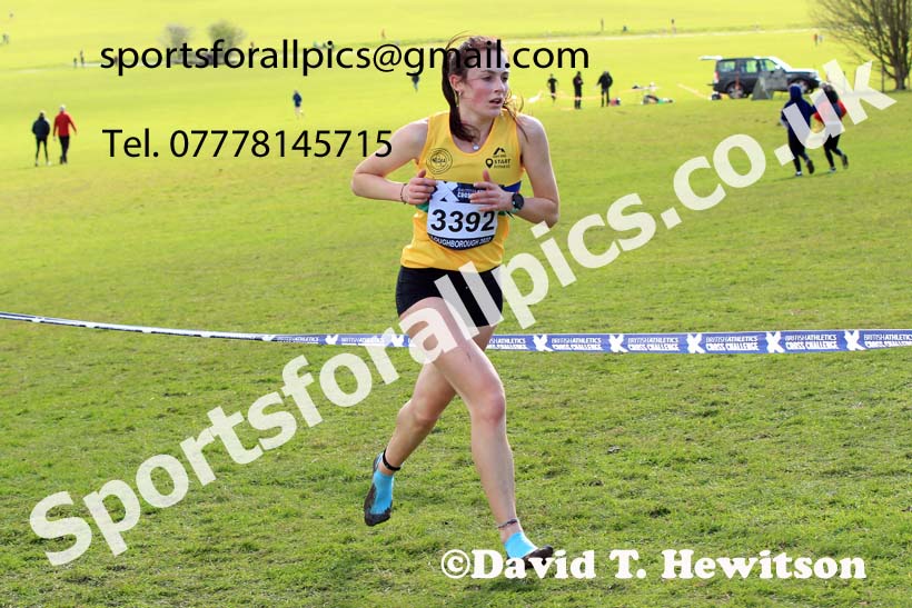 Womens Under-20s 2022 CAU Inter Counties Cross Country, Prestwold Hall, Loughborough.  Photo: David T. Hewitson/Sports for All Pics